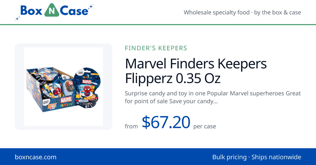 Marvel Finders Keepers Flipperz 0.35 Oz – Candy · Finder'S Keepers